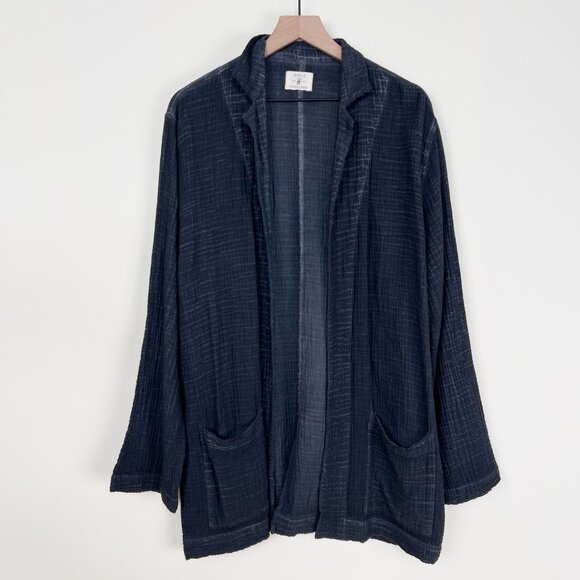 Ikikiz Pokoloko Crinkle Jacket Gauzy Oversized Boho Cardigan Sweater Jacket Coat - Picture 9 of 15